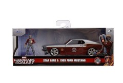 Marvel Guardians of The Galaxy 1:32 1969 Ford Mustang Die-Cast Car & 1.65″…