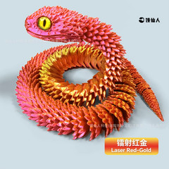30/60Cm 3D Printed Snake Action Figures Articulated Movable Joint Simulation Sna