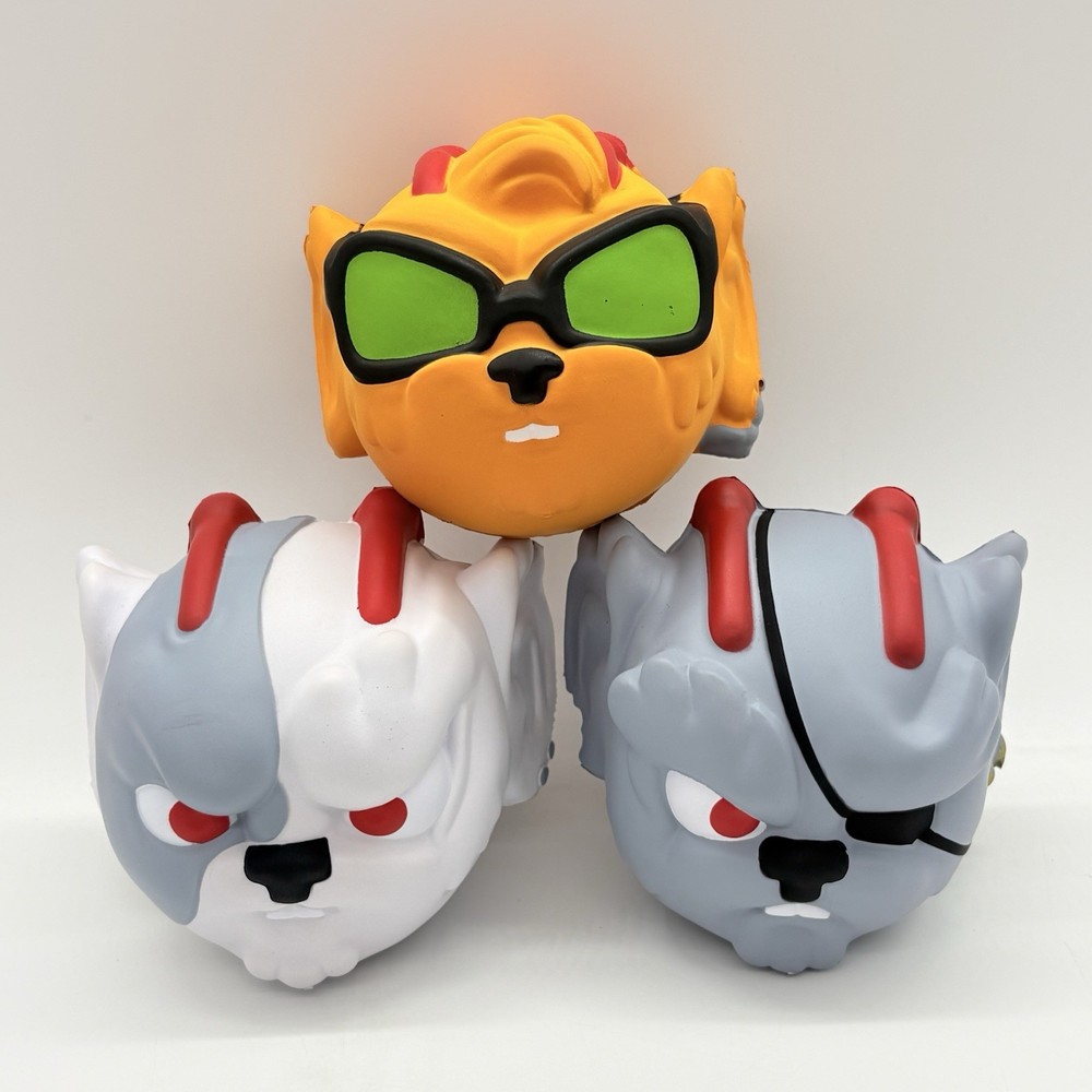 Bull Airs Biker Mice From Mars Sneaker Headz Foam Ball Figure Mondo Throttle