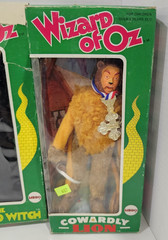 Vintage 1974 Lot of 5 MEGO The Wizard of Oz Action Figures Boxes Lion Witch Tin