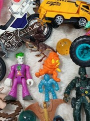 Mixed Boys Lot of Vintage and Modern Toys and Action Figures 50+ Pieces Extras