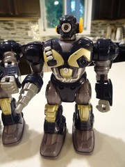 Lot Of 4 VINTAGE HAP-P-KID WALKING LIGHT UP M.A.R.S. 7″ ROBOT ACTION FIGURES C#4