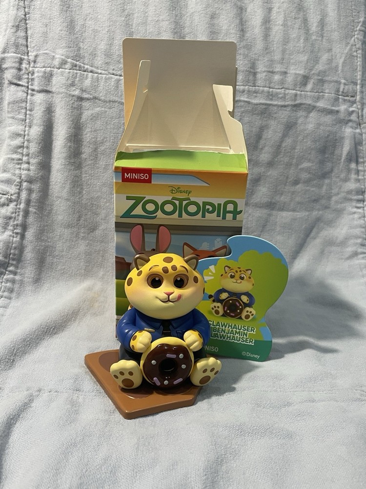 NEW MINISO Disney Zootopia Sit Nicely Series Blind Box Figure – Clawhauser