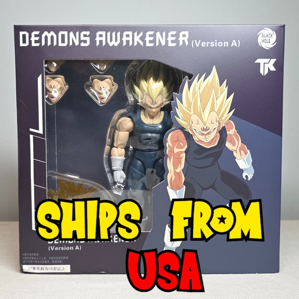 ⭐USA STOCK⭐ Black Hole Toys Majin Vegeta Demons Awakaner Version A NEW NOT SHF