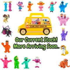 Sesame Street Place Two-Headed Monster PVC Figure Pink 3” Fill-A-Bus Collectable