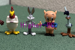 10pcs Looney Tunes Cartoon Doll Sylvester Daffy Duck Bugs Bunny Tweety Mini Toy