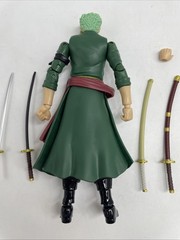 One Piece Anime Heroes RORONOA ZORO w/ Green Coat & Accessories (Bandai Namco)