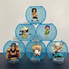 BANDAI Gashapon Figure One Piece Vol 7 naval battle of 6PCS Capsule Usopp Merry