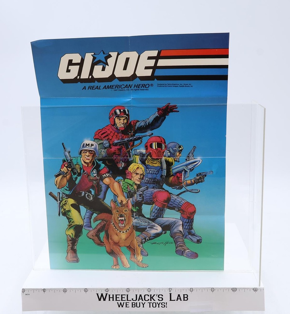 GI Joe A Real American Hero Poster 1987 Hasbro Vintage 9″ X 12″ Russ Heath ARAH