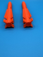GI Joe Repro Night Force Boomer Missiles 1 Pair 3D Printed Original Color