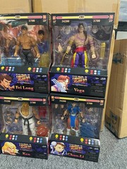 Jada Toys Ultra Street Fighter II Figures Lot of 8 Ken M Bison Guile Vega Dhalsi