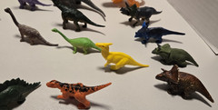 Lot of 28 Dinosaur Figures Mixed Plastic Toys Mini & Large Playset Random Bundle