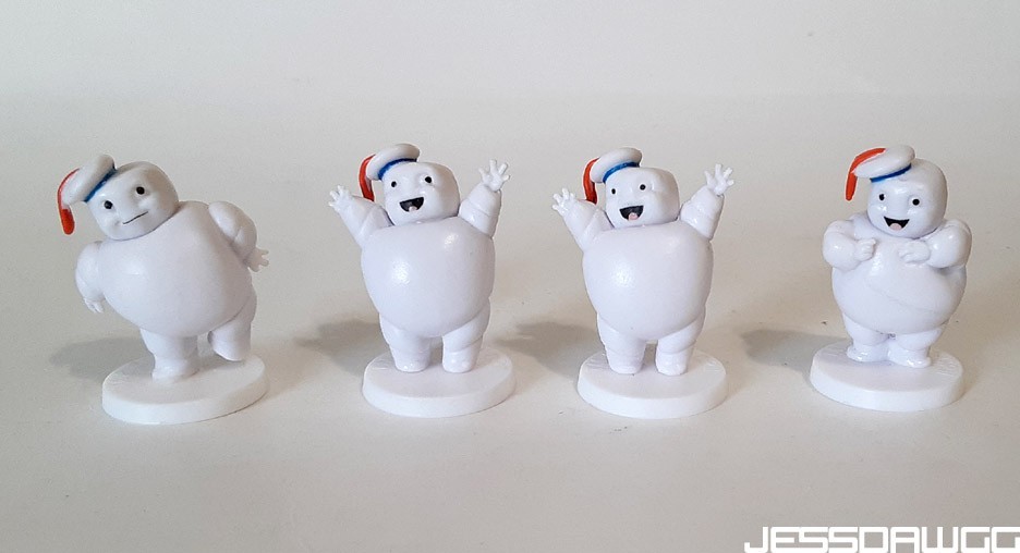 1.5″ mini figure Stay Puft Marshmallow Man Ghostbusters Afterlife movie toys