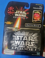 LOT 3 Star Wars Episode 1 Battle Bags Hasbro 1998 2 Sea Creatures & 1 Swamp RARE