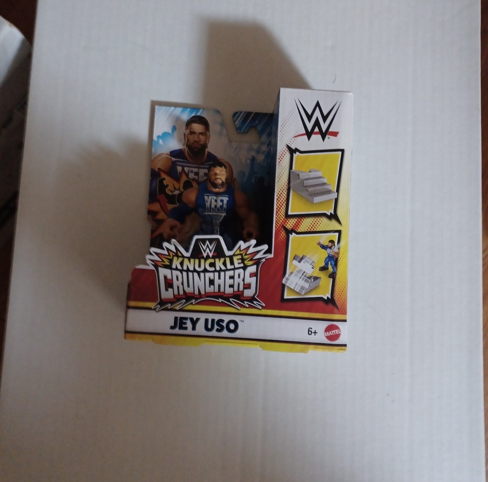 wwe mattel knuckle crunchers series 5 main event jey uso figure misb