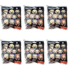 SUITS Series 1 Figural 3D Bag Clip – Lot of 6 Sealed Blind Bags