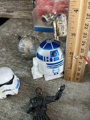 LARGE Star Wars Lot 30 Plus Pieces. Darth Vader, Luke, Hans, Leia Figure action