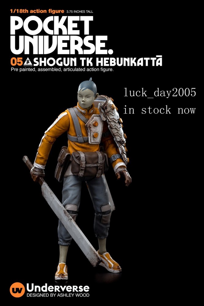 Underverse POCKET Ashley Wood Tomorrow Kings TK Hebunkatta 1/18 Action Figure