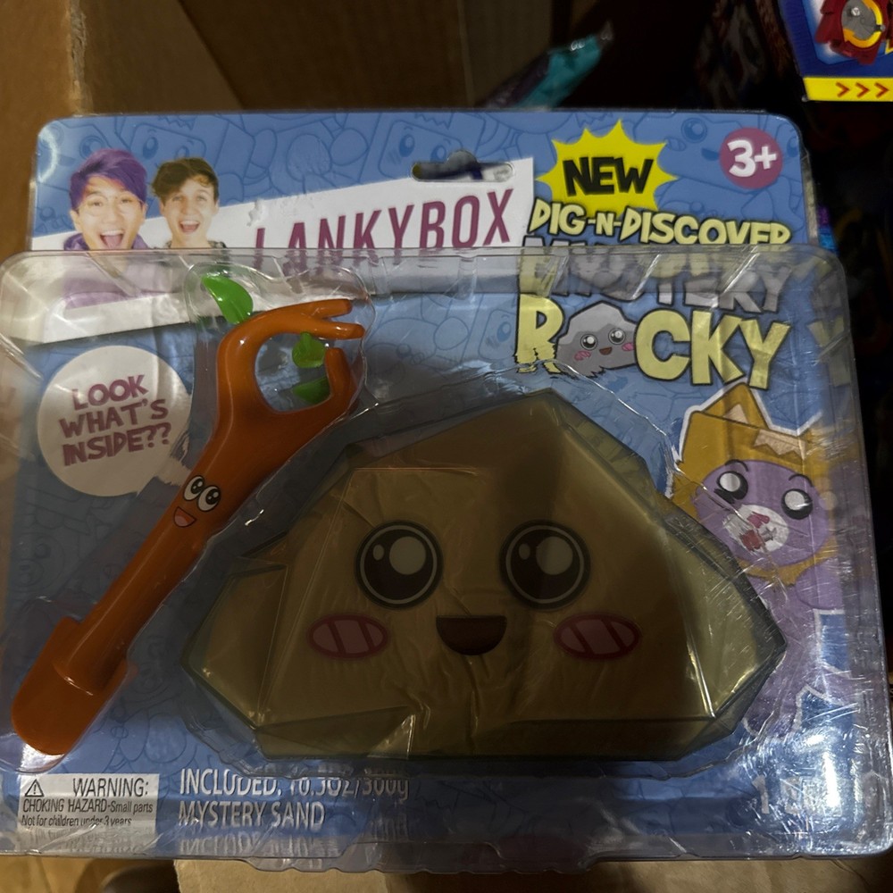 ​LankyBox Dig-N-Discover Mystery Rocky Box Set Get 1 Sticky Dig Tool & 2 Figures