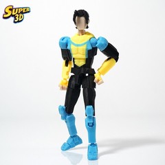 SUPER 3D Invincible Mark Grayson 14cm Multi-Joint Action Figure Toy