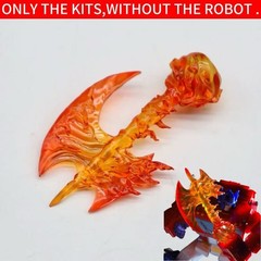 3D Printed Cosmic Flame Battle Axe Accessory DIY Fit for SS86 Truck ActionFigure
