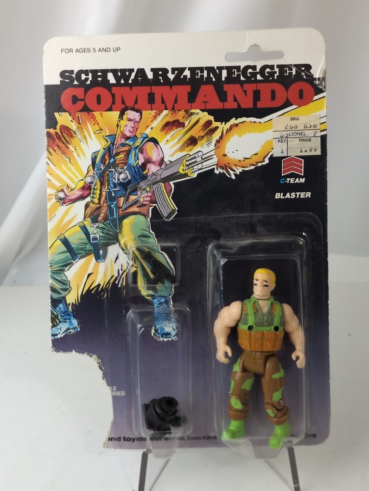 SCHWARZENEGGER COMMANDO – BLASTER Action Figure – 1985 Diamond Toymakers