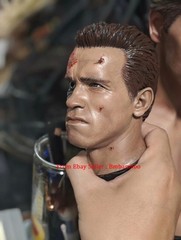Customized The Terminator 1/3 Battle Damage Head Carving Model Collection Toys