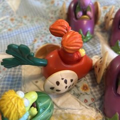 Vintage McDonald’s Jim Henson Fraggle Rock Vegetable Cars Lot Of 7 Toys 80’s
