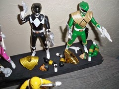 SUPER 7 ULTIMATES POWER RANGERS LOT OF ALL 6 BLUE BLACK PINK YELLOW GREEN RED TH