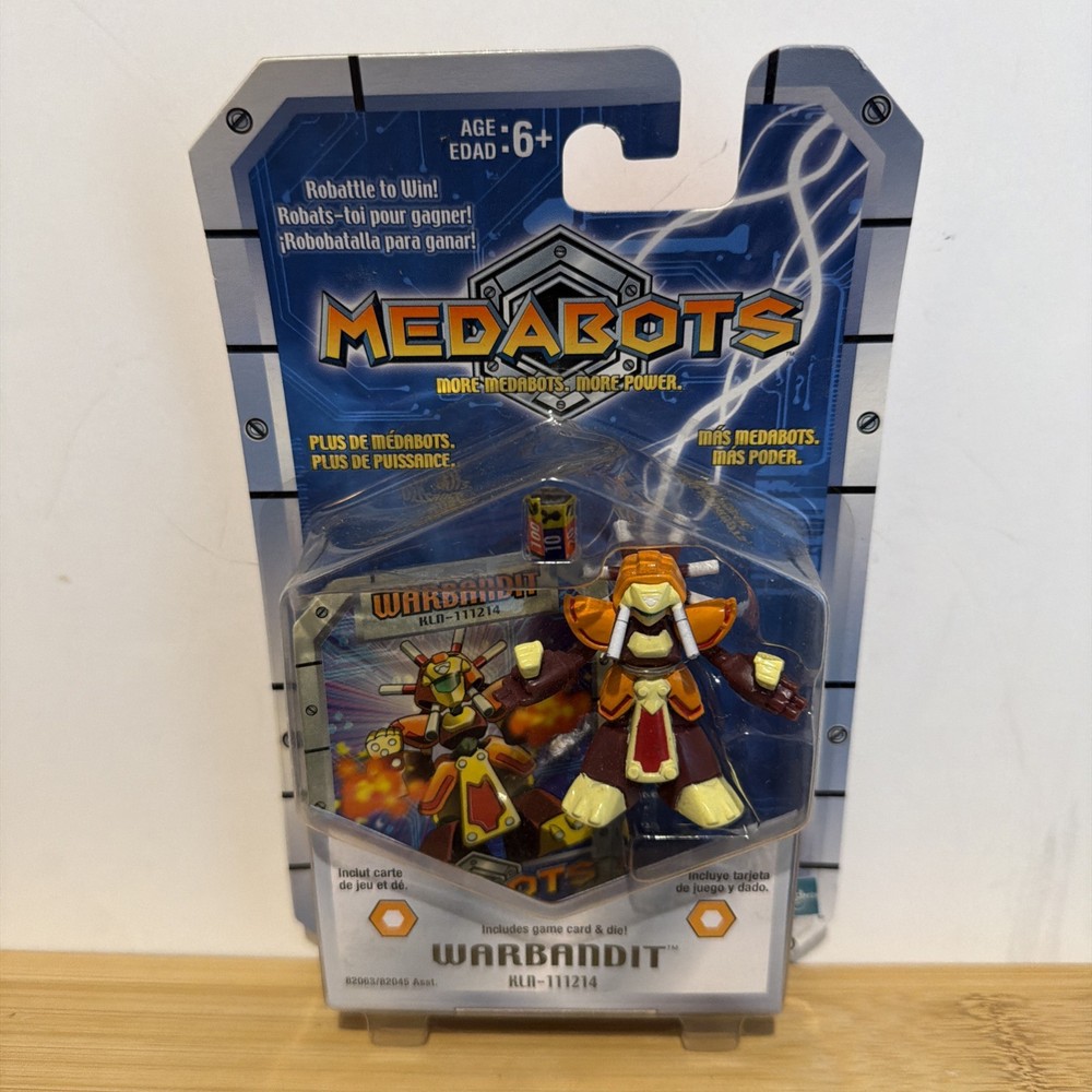 2001 Hasbro Medabots Warbandit Action Figure Robot Carded