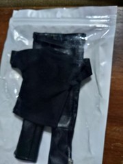 1/6 Scale Action Figure Black Motorcycle Pants, Belt, T-shirt 12″ Equipment