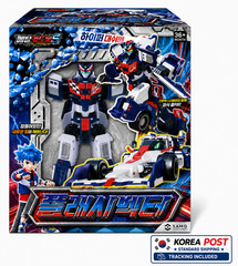 [SAMG] Metal Cardbot S Flash Vector F1 Formula Car Transforming Robot Figure