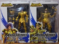 Bandai Anime Heroes Knights of the Zodiac Aiolos And Saga Action Figures 2-pack