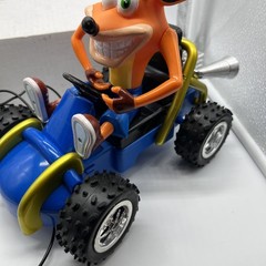 Vintage Crash Bandicoot RC Car Wired Remote Control Car Crash Team Racing 2000