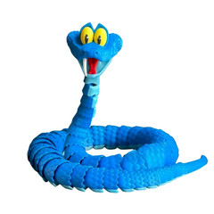 3D Printed Snake Model Articulated Simulation Toy Stress Relief Gift New
