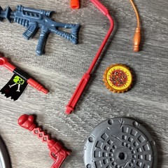 Teenage Mutant Ninja Turtles TMNT Weapons Accessories Lot Vintage 1980s 1990s