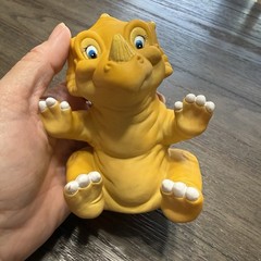 Vintage The Land Before Time CERA Dinosaur Rubber Hand Puppet 1988 Pizza Hut Toy