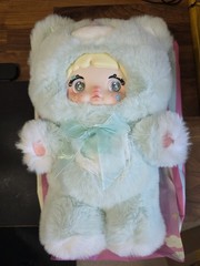 Nommi Good Night Bear 400% Series Plush WISH Mint Color Box Card