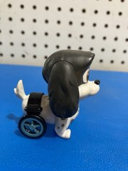Disney Jr. Puppy Dog Pals Lollie Figure -Travel Pets Spaniel Wheelchair Toy