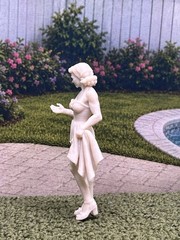1:24 1950 Dollhouse Bathing Beauty Modest Suit Inspired by Marx