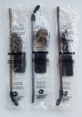 3 Diff 7-11 TERMINATOR SALVATION 2009 Slurpee Spoon Straw w/ Detachable Figures