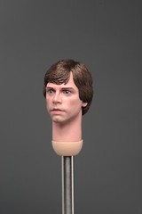 1/6 Luke Skywalker Mark Hamill Head Carved W/Long Neck Fit 12” Male Figure Body