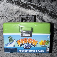 PhatMojo Fisch Collectible Action Figure Playset 4 PVC Figures w/ DLC Age 6+