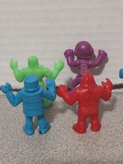 Vintage M.U.S.C.L.E. Men Lot of 10 Colored Red Purple Blue And Beige Kinnikuman