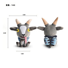 Goat Simulator Inspired Pilgor Plush Toy 9.1 Inch Soft Game Character