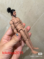 1/12 1/18 Head Sculpt Samurai Miyamoto Musashi For 6″ 3.75″ Figure Body Toy