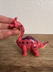 Dinosaur Pink T-Rex Cafe ROCKSY The Apatosaurus 3.5” Figure Plastic Toy