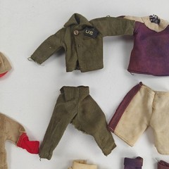 Vintage Mego 1971 Action Jackson Jumpsuits/ Sports Uniforms Accessories Lot