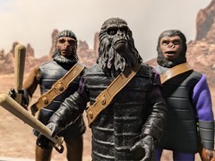 Planet of the Apes – Set of (3) Bandoliers and Clubs – 1:9 8″ Mego/Neca Scale