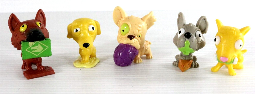 Moose Toys Uggly’s Pet Shop Mixed Lot of 5 Figures 1.5″ Inch Toys Dog Mouse